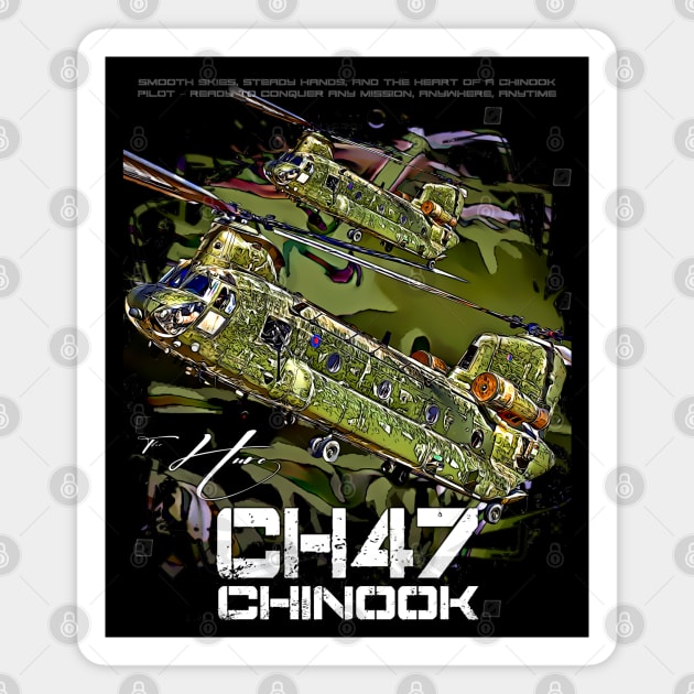 CH-47 Chinook helicopter Magnet by aeroloversclothing